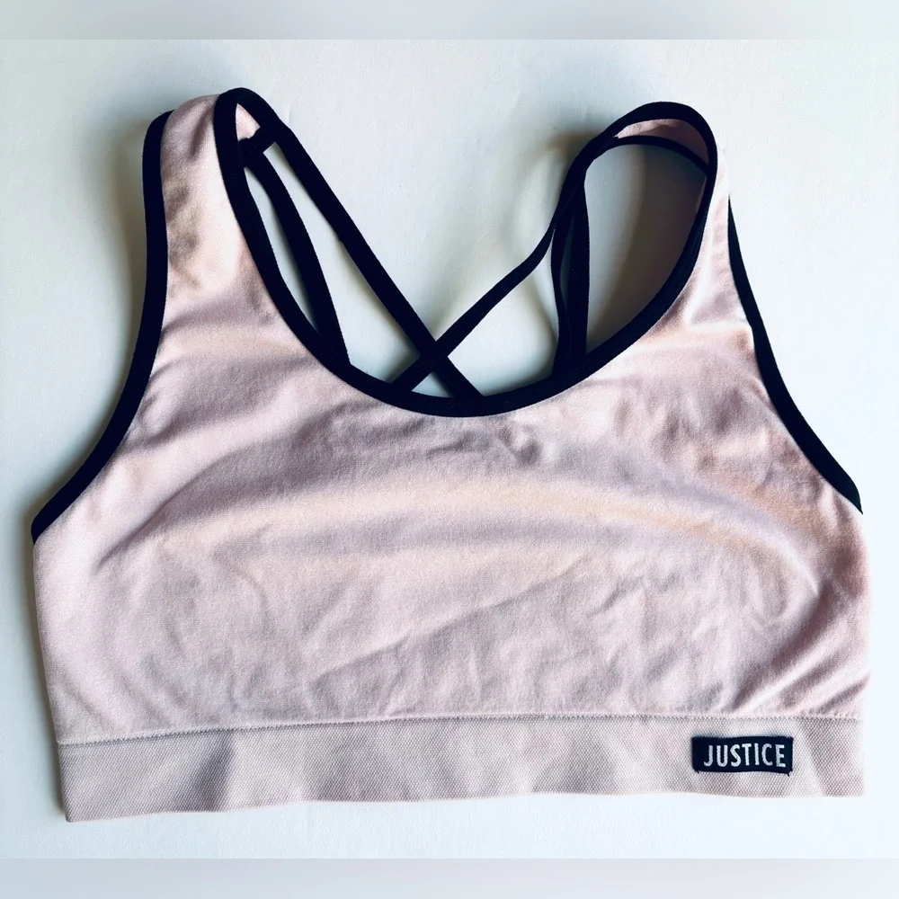 JUSTICE Youth Girls Sports bra, size‎ 8-10, super soft
